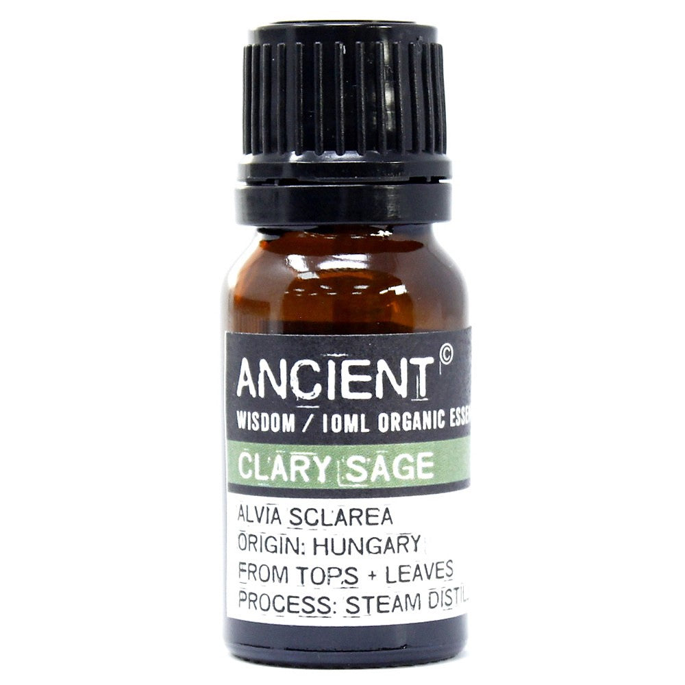 112149-4 Ekologiska Eteriska Oljor för Aromaterapi 10 ml - Ancient Wisdom Clary Sage